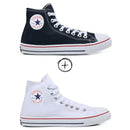 All Star Preto + All Star Branco Calçados Store Raga