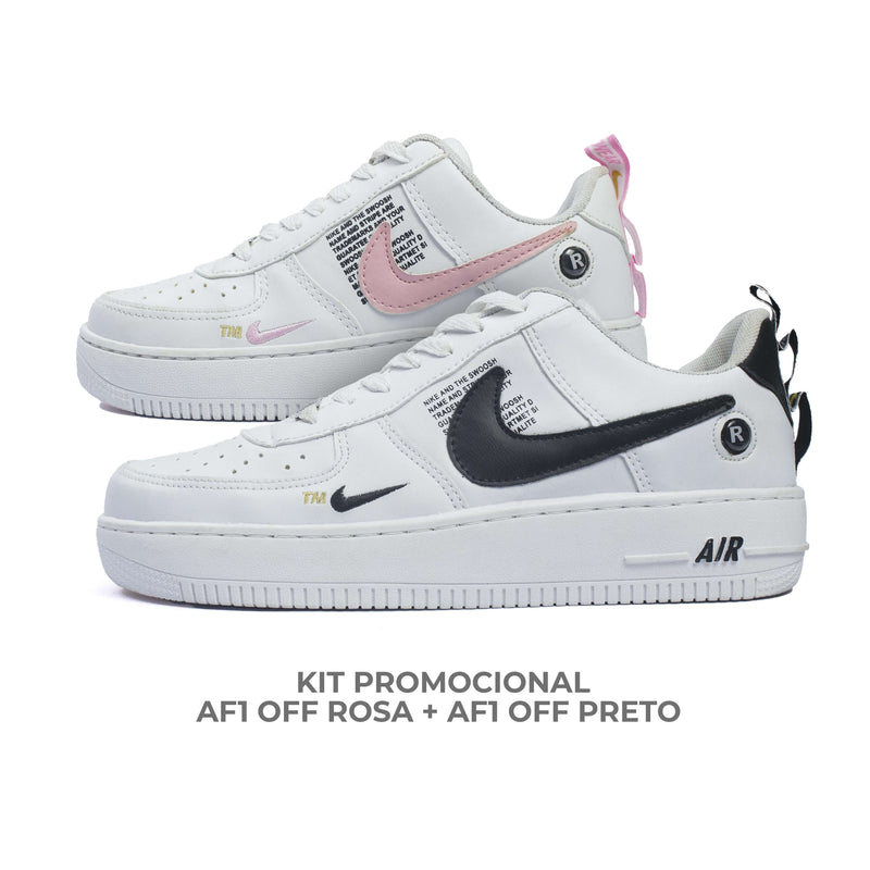 Kit Air Force Off Rosa + Air Force Off Preto