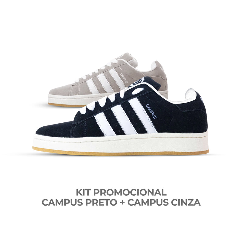 Kit Campus 00s - Preto + Cinza