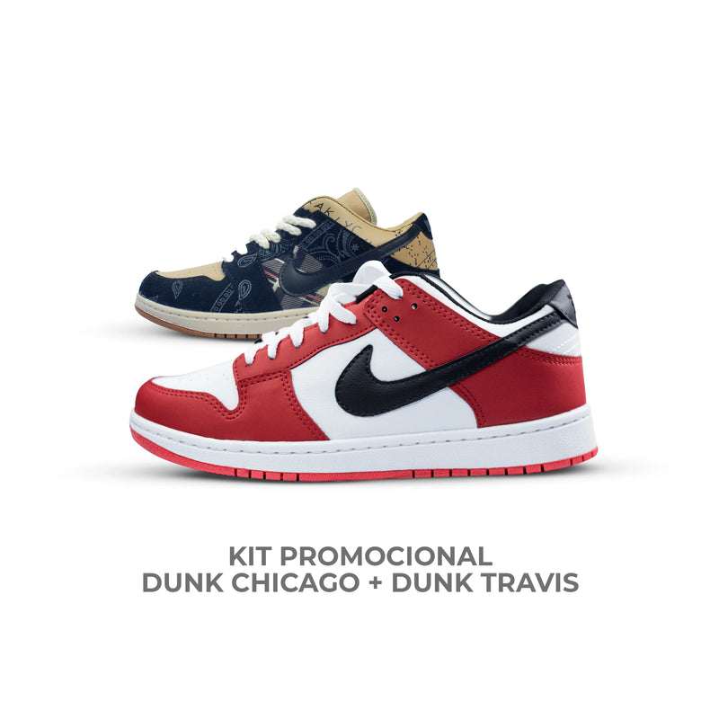 Kit Dunk Chicago + Dunk Travis Scott