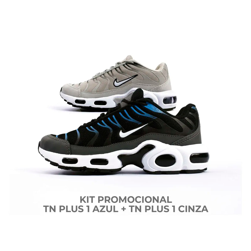 Tn Plus 1 Preto/Azul  + Tn Plus 1 Cinza