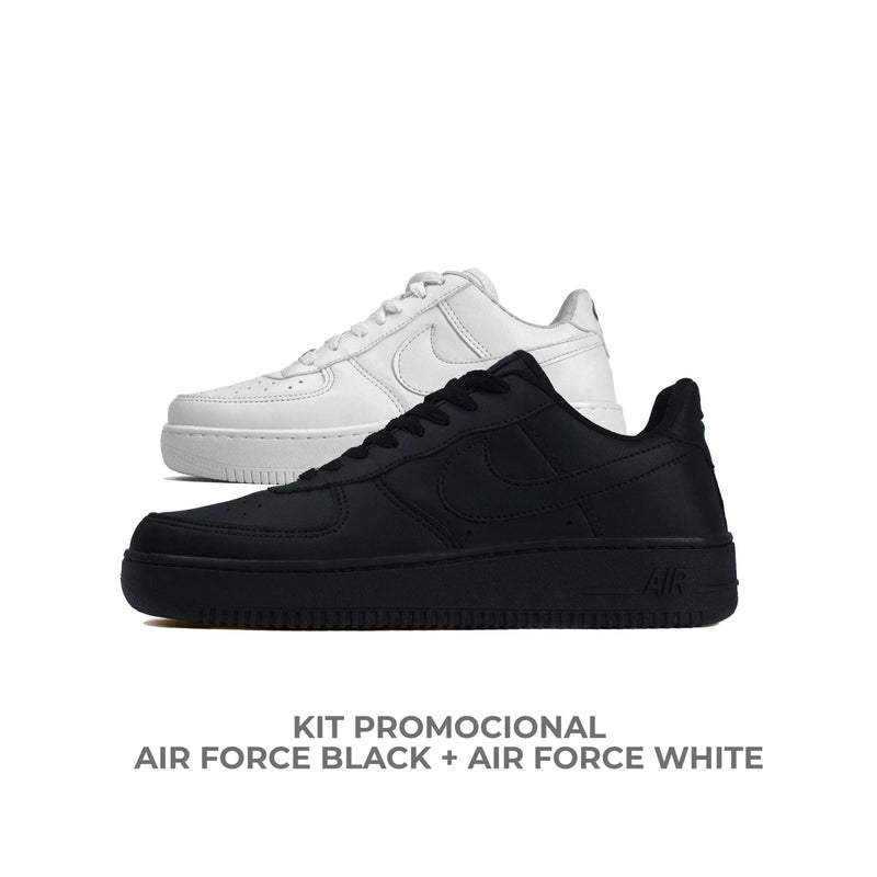 Kit Air Force Preto + Air Force Branco [COMPRE 1 LEVE 2]