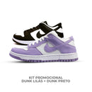 Kit Dunk Lilás + Dunk Preto [COMPRE 1 LEVE 2]