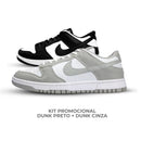 Kit Dunk Preto + Dunk Cinza [COMPRE 1 LEVE 2]