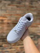 Tênis Air Force  One Feminino  Branco Rosa