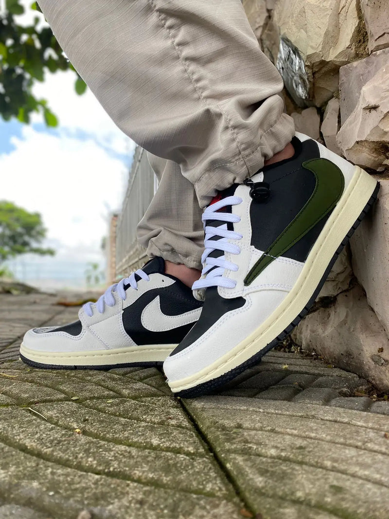 Tênis Air Jordan 1 Low Og Sp X Travis Scott Olive Calçados Store Raga