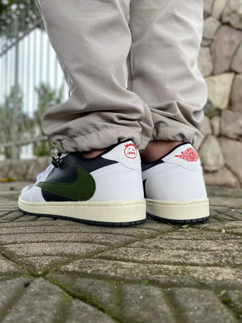 Tênis Air Jordan 1 Low Og Sp X Travis Scott Olive Calçados Store Raga