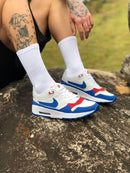 Tênis Air Max 90 Retrô Branco Azul