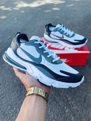 Tênis Air Max React 270 Cinza Preto Calçados Store Raga