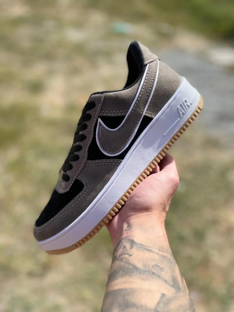 Tênis Air force One Beje Calçados Store Raga