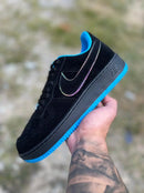 Tênis Air force One Preto Azul Calçados Store Raga