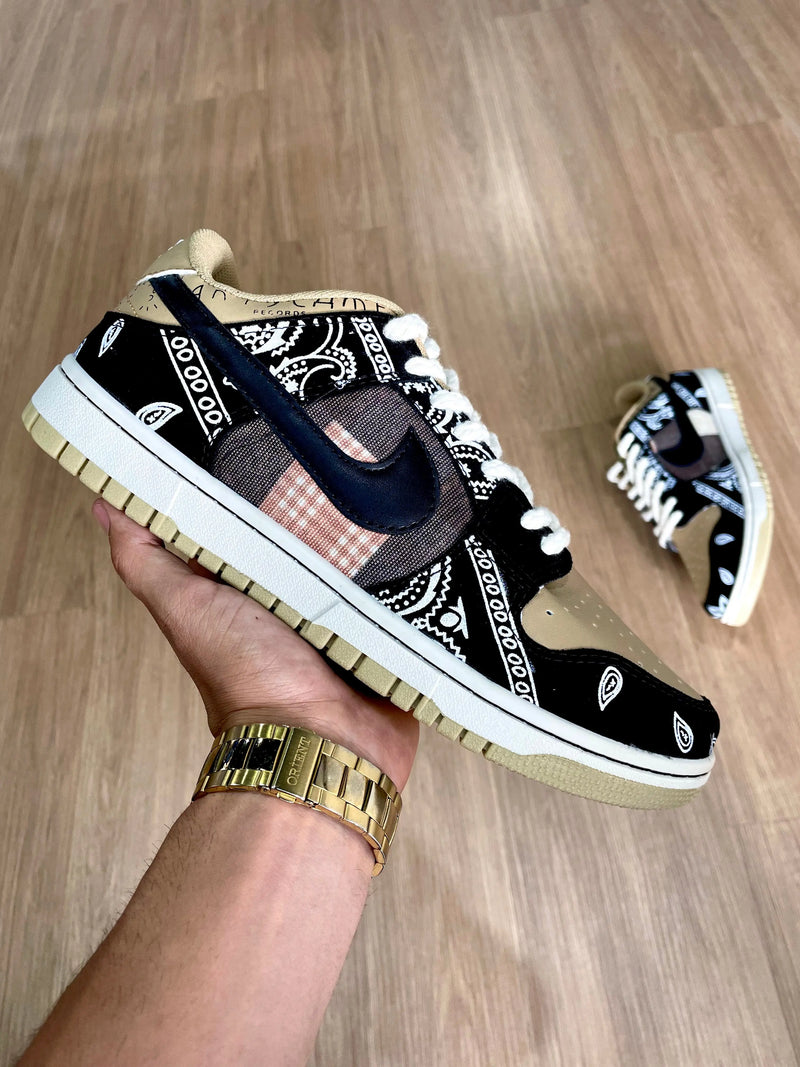 Tênis Dunk low Travis Scott Calçados Store Raga