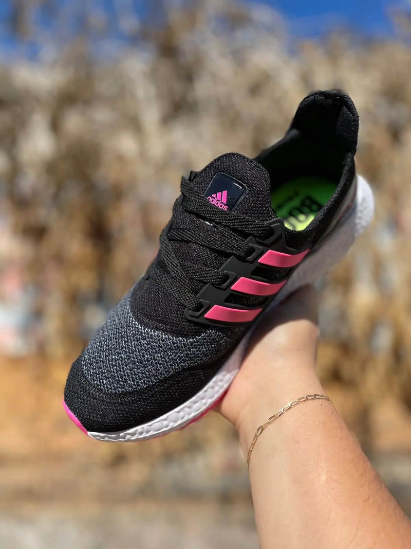 Tênis Ultra Boost Preto Rosa Calçados Store Raga