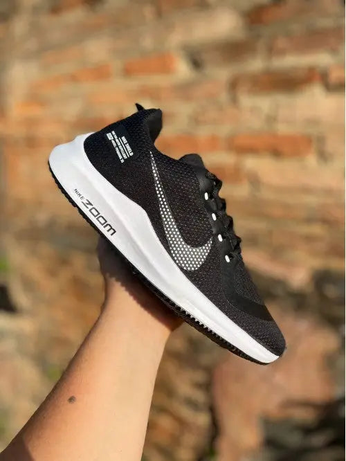 Tênis Zoom Running Preto Branco Calçados Store Raga
