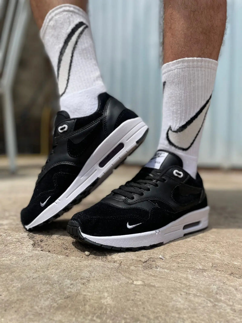 Tênis Air Max 90 Just do It couro sintético/camurça Preto Calçados Store Raga